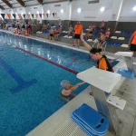 Competitie de inot Atack Team pentru copii la bazinul Scolii 190, Sector 4